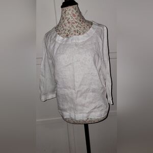 Halston Elegant White Women's Top Size LARGE